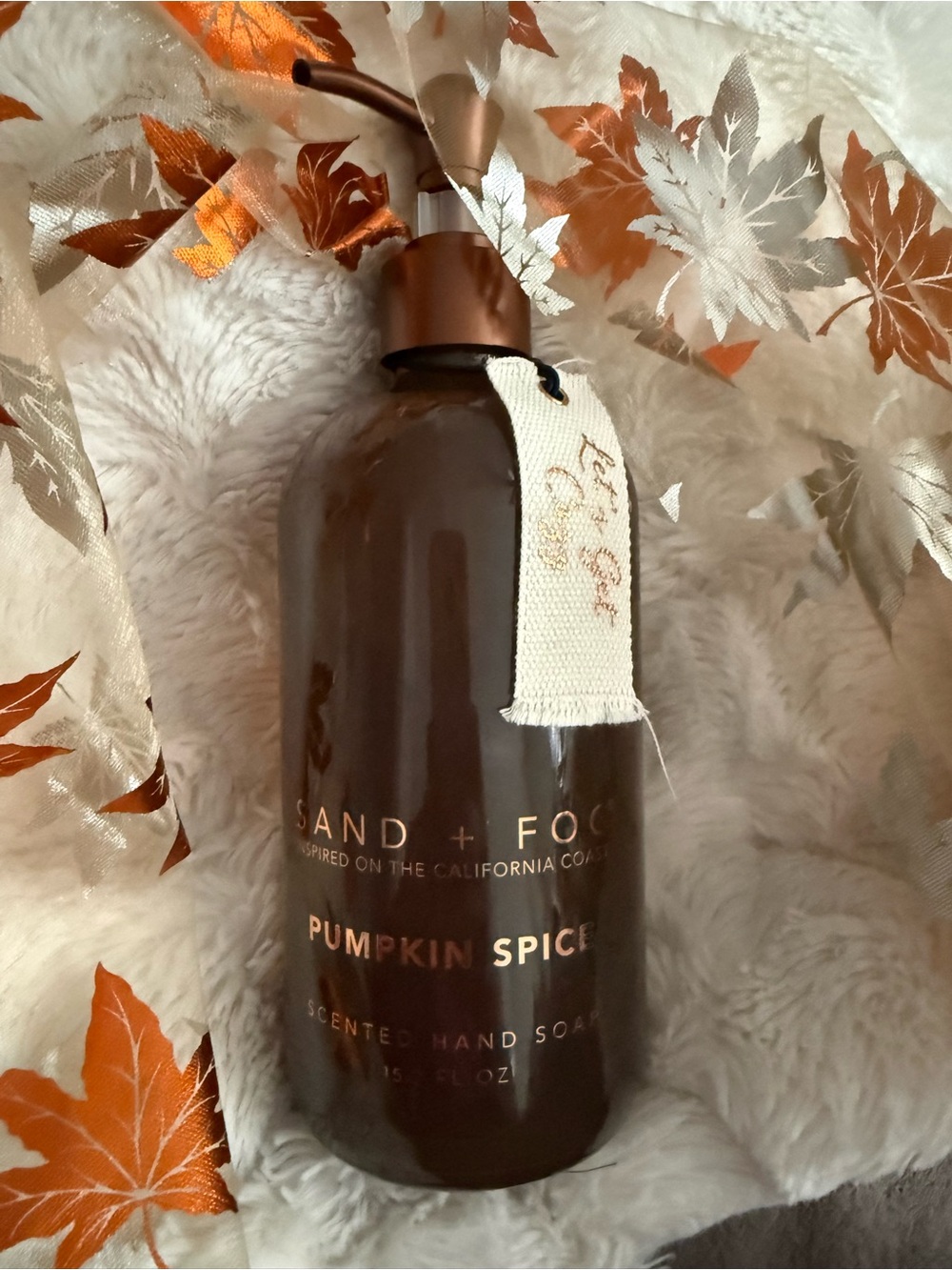 Sand and Fog- Pumpkin Spice Scented Hand Soap